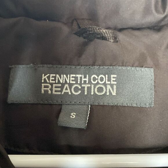 Kenneth Cole Reaction Brown Quilted Down Filled Jacket Parka Coat Size Small - Picture 5 of 13